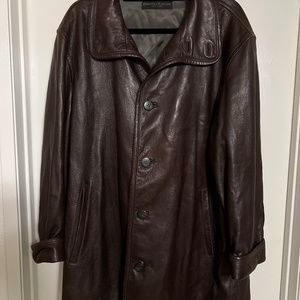 Donna Karan Brown Leather Jacket